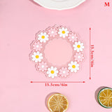 Qfdian  Christmas 1 Piece Japanese Cherry Insulated Dining Table Mat Non Slip Coaster Non Slip Coaster Kitchen Accessories Christmas Decoration