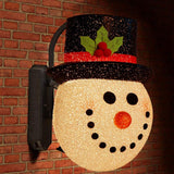 Qfdian Christmas decor ideas Snowman Christmas Porch Light Covers Wall Lamp Lampshade New Year Xmas Decorations for Front Yard Garden Porch Lamp