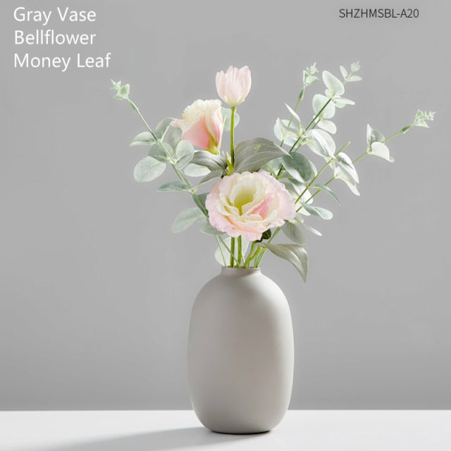 Modern Home Decor Glass Vase Minimalism Living Room Decoration Accessories Vase Decoration Household Flower Vases Gifts