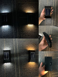 Qfdian Party decoration 2/6 LED Solar Lamp Outdoor Waterproof Street Lighting Wall Lamps Powerful Solar Powered Light for Garden Home Country Decoration