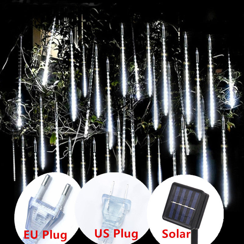 Solar LED Meteor Shower Light Holiday String Light Waterproof Fairy Garden Decor Outdoor Led Street Garland Christmas Decoration