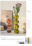 Glass Vase Nordic Home Decor Living Room Decoration Terrarium Flower Vase Plant Pots Decorative Home Accessories Decoration Gift