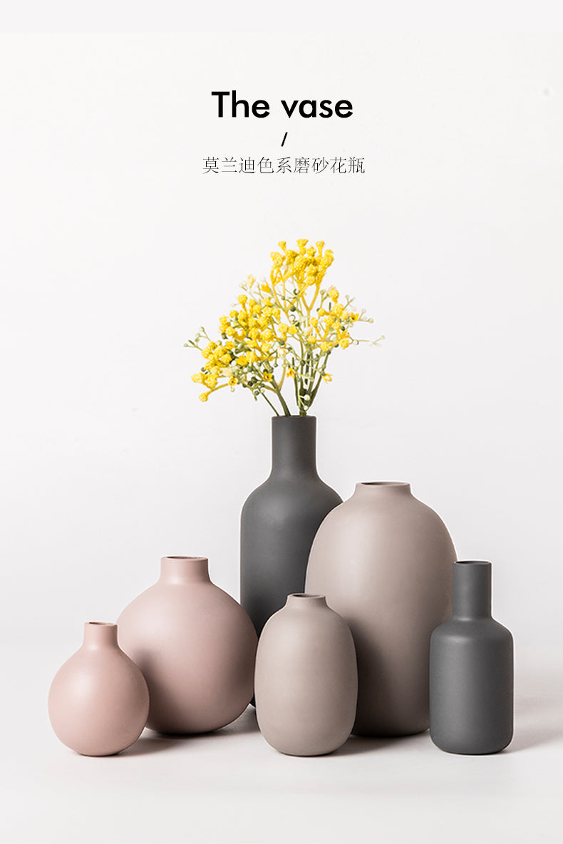 Modern Home Decor Glass Vase Minimalism Living Room Decoration Accessories Vase Decoration Household Flower Vases Gifts