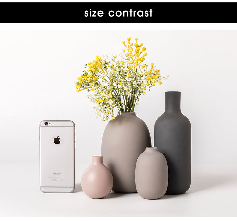 Modern Home Decor Glass Vase Minimalism Living Room Decoration Accessories Vase Decoration Household Flower Vases Gifts