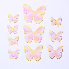 Qfdian Party gifts Party decoration hot sale new gifts for Baby Butterfly Cake Toppers Happy Birthday Cake Toppers Valentine Cake Decoration DIY Painted For Wedding Birthday Party Baby Shower