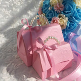 Qfdian 20pcs/lot Portable Party Wedding Favor Candy Boxes Baby Shower Gift Bag DIY creative candy box Romantic mariage